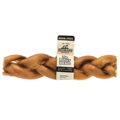 Redbarn Pet Products Odor Free Braided Bully Stick Dog Chew 20ea/7 in, 20 ct Redbarn