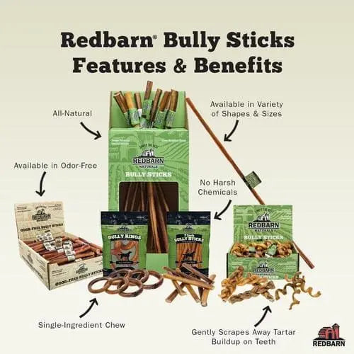 Redbarn Pet Products Odor Free Bully Spring Dog Chew 25ea/Regular, 25 ct Redbarn