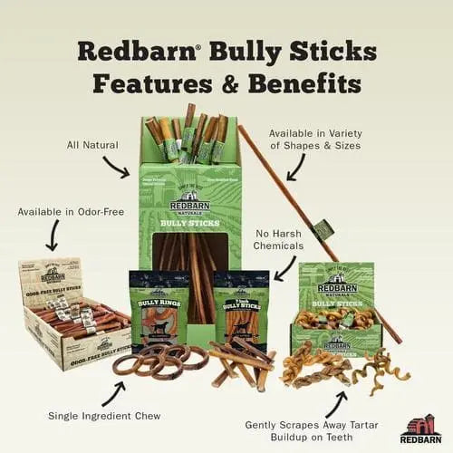 Redbarn Pet Products Odor Free Bully Stick Dog Chew 35ea/12 in, 35 ct Redbarn