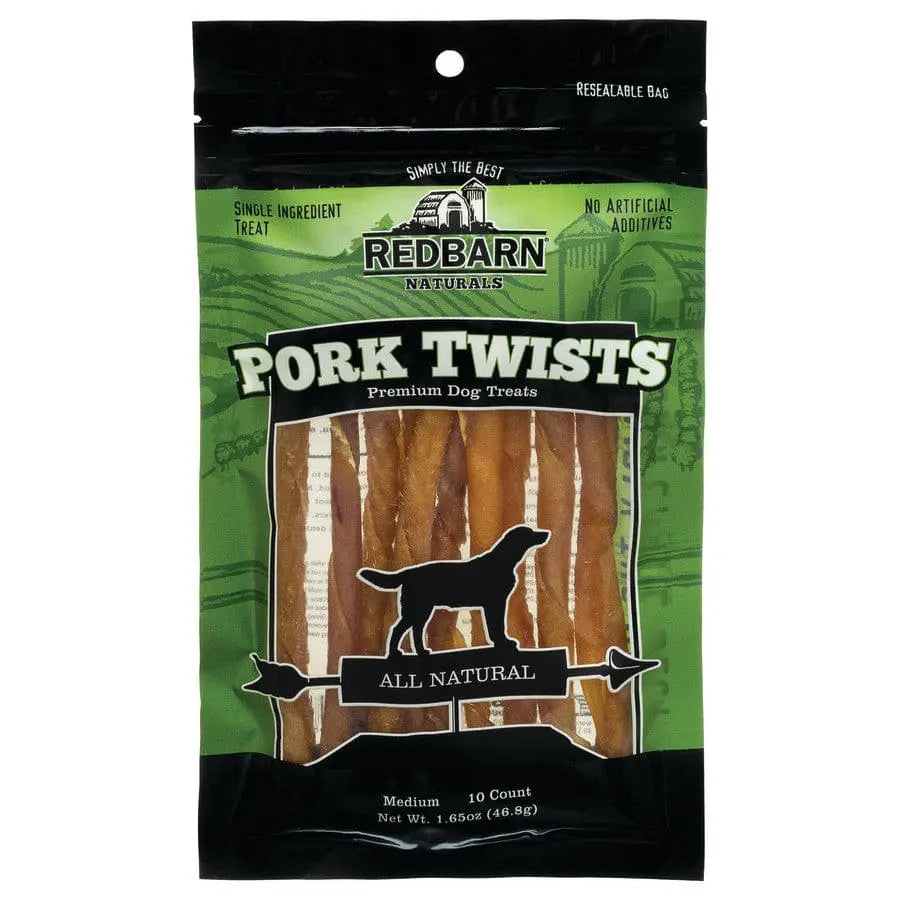 Redbarn Pet Products Pork Skin Twist Dog Treat Redbarn