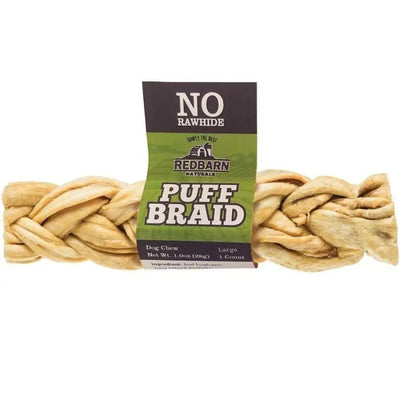 Redbarn Pet Products Puff Braid Dog Treat Redbarn