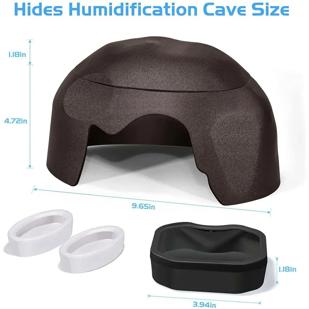 Reptile Hides Humidification Cave Damp Hideout, Suitable For Lizards Leopard Gecko Talis Us