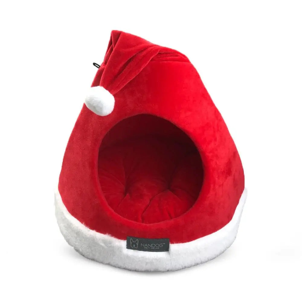 Santa Hat Christmas Pet Bed for Cats Talis Us