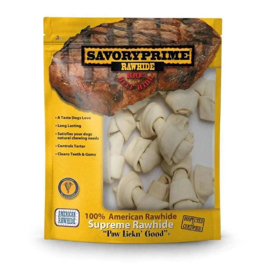 Savory Prime Supreme Mini Bones White 3-4 in, 10 pk Savory Prime CPD