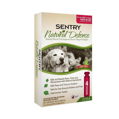 Sentry® Natural Defense Squeeze-On for Dog & Puppies 40 Lbs Over X 4 Count Sentry®