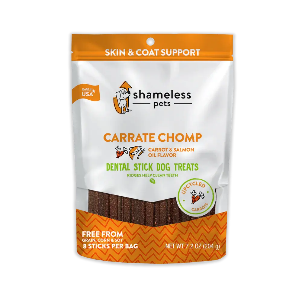 Shameless Pets Carrate Chomp Dental Sticks Dog Treats Shameless Pets