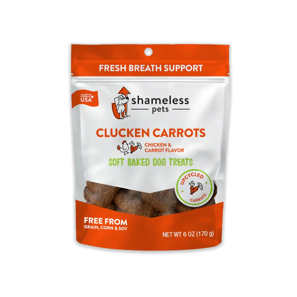 Shameless Pets Clucken Carrots Soft Baked Dog Treats Shameless Pets