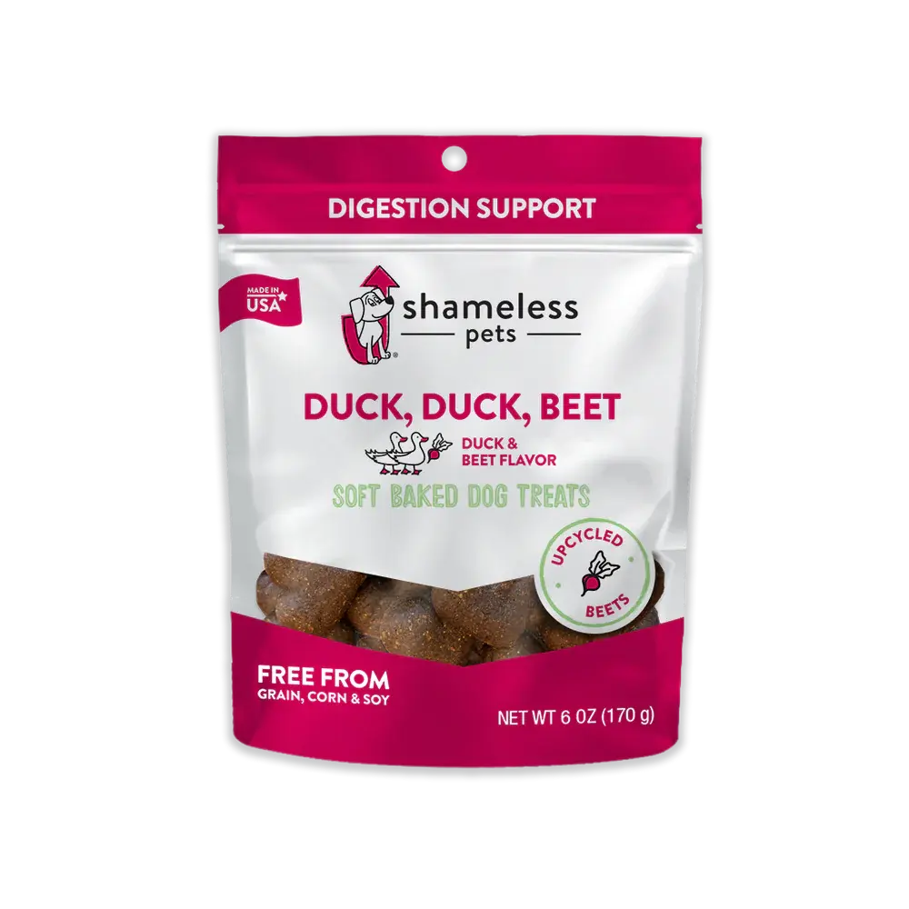 Shameless Pets Duck Duck Beet Soft Baked Dog Treats Shameless Pets