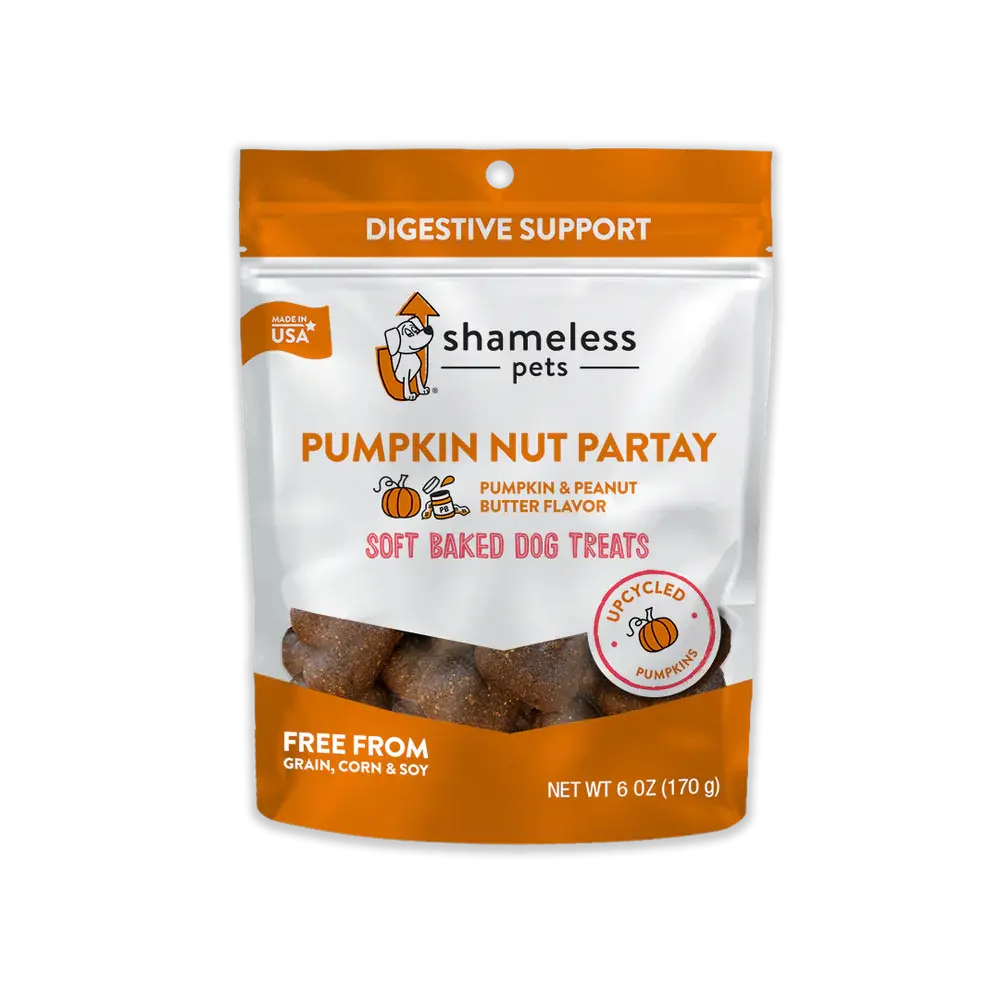 Shameless Pets Pumpkin Nut Par-tay Soft Baked Dog Treats Shameless Pets