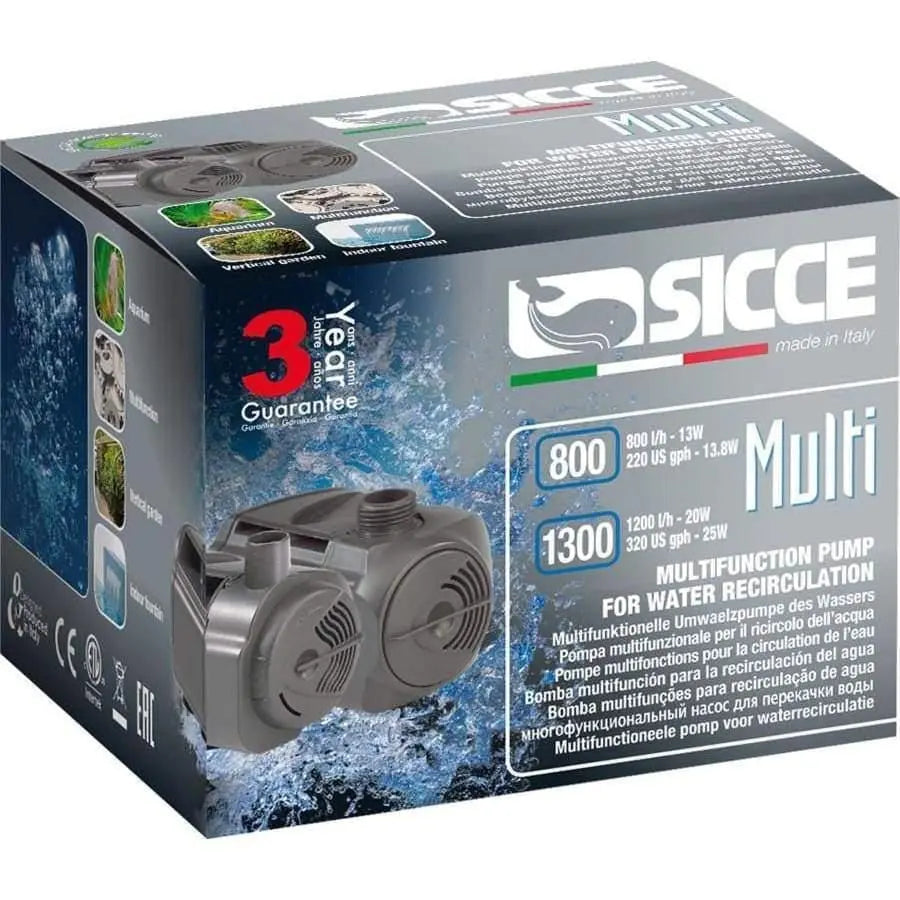 Sicce MULTI 800 Pump - 220 GPH 1ea Sicce CPD