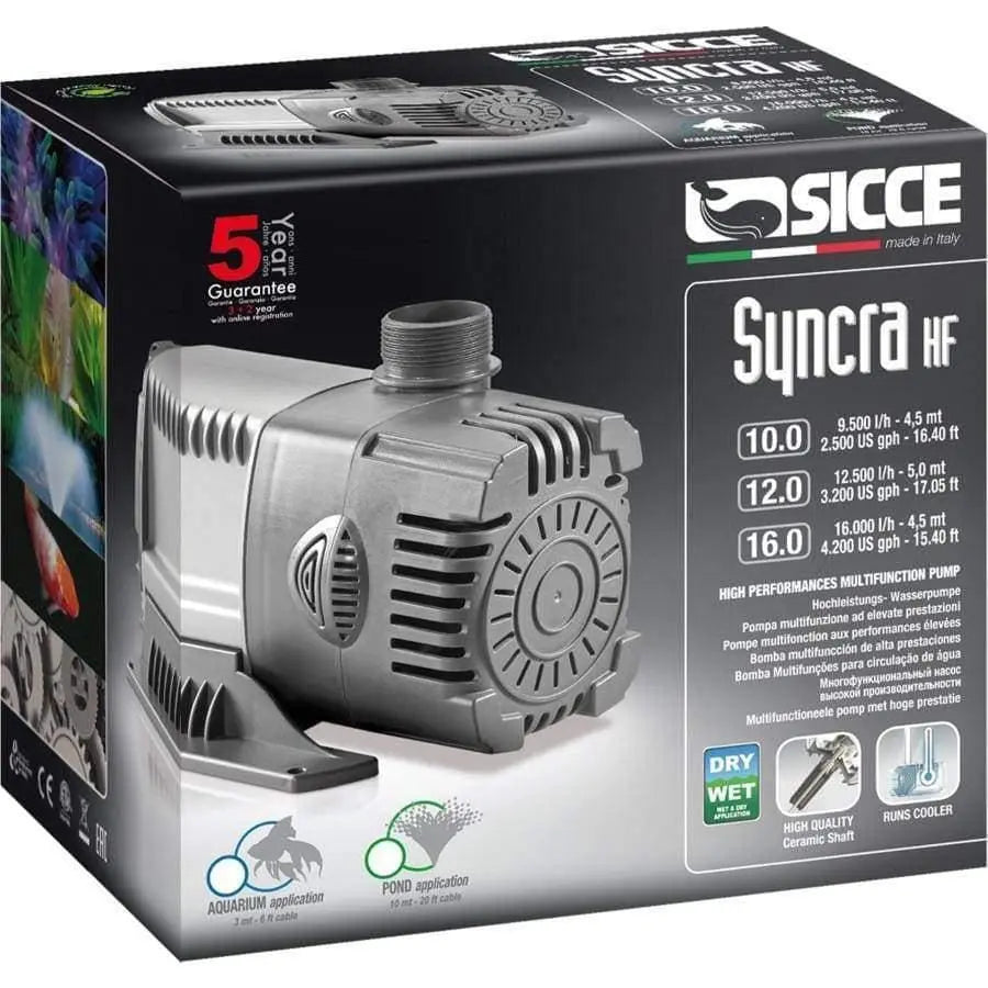 Sicce SYNCRA HF (High Flow) 12.0 Pump - 3200 GPH 1ea Sicce CPD