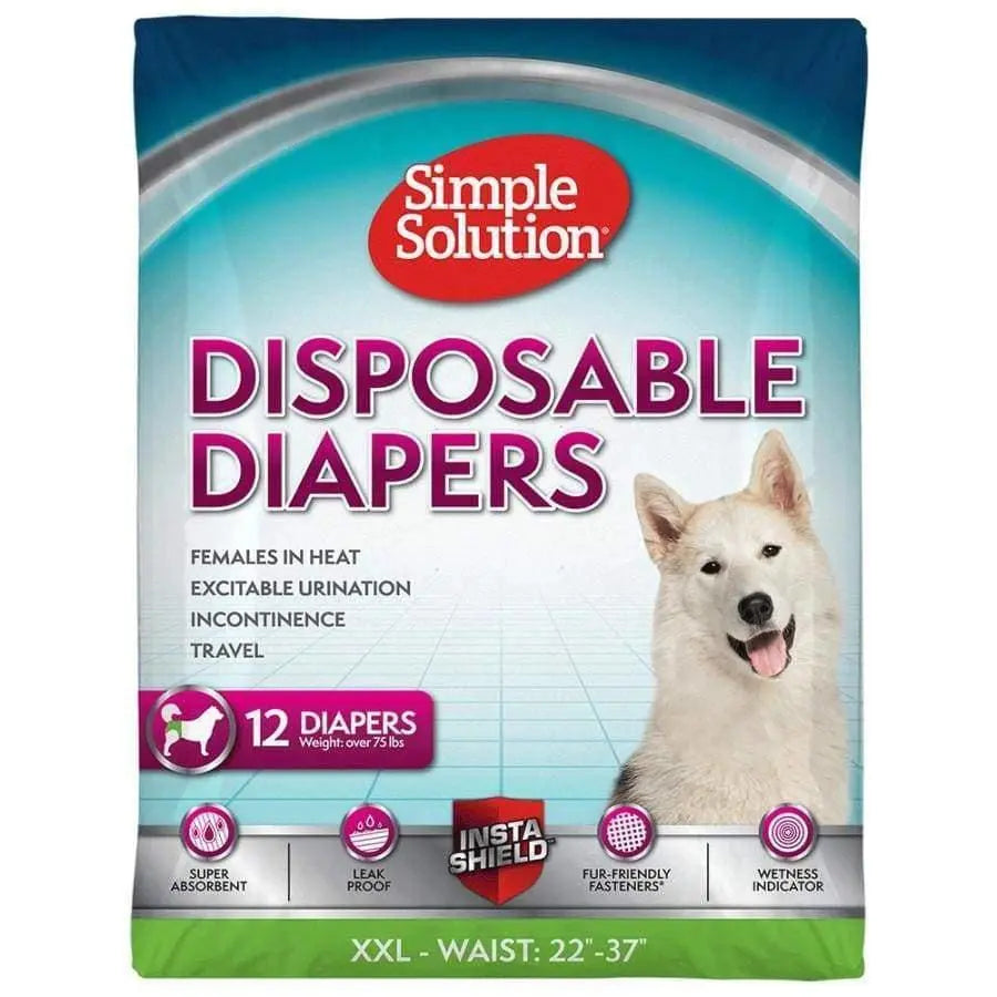 Simple Solution Disposable Diapers White Simple Solution