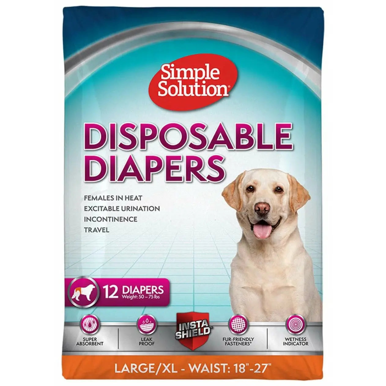 Simple Solution Disposable Diapers White Simple Solution