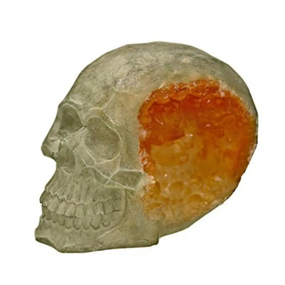 Skull Geode Stone Exotic Environments Aquarium Ornament Blue Ribbon Pet