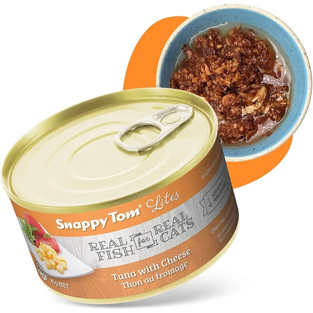 Snappy Tom Lites Tuna with Cheese Canned Cat Food Snappy Tom