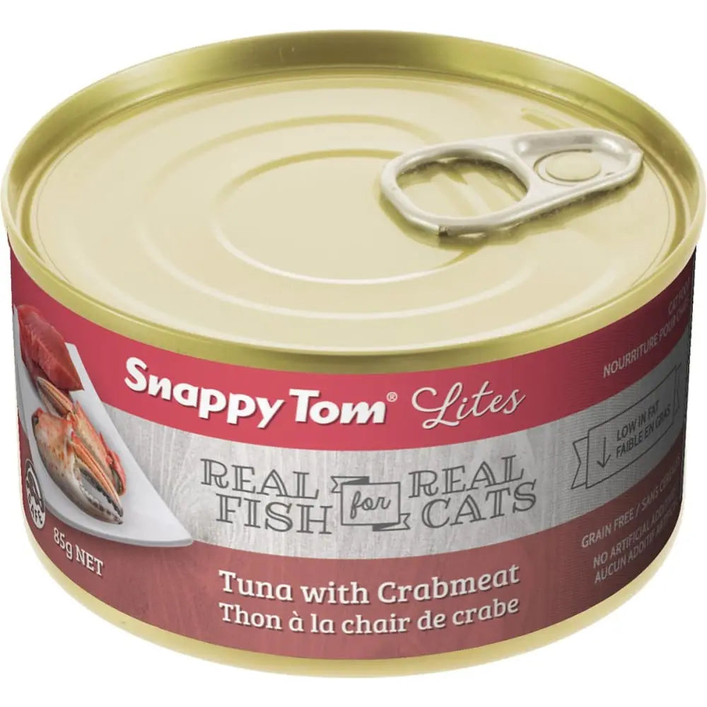 Snappy Tom Lites Tuna with Crabmeat Canned Cat Food Snappy Tom