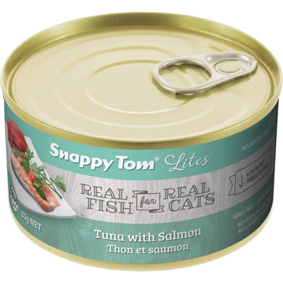 Snappy Tom Lites Tuna with Salmon Canned Cat Food Snappy Tom