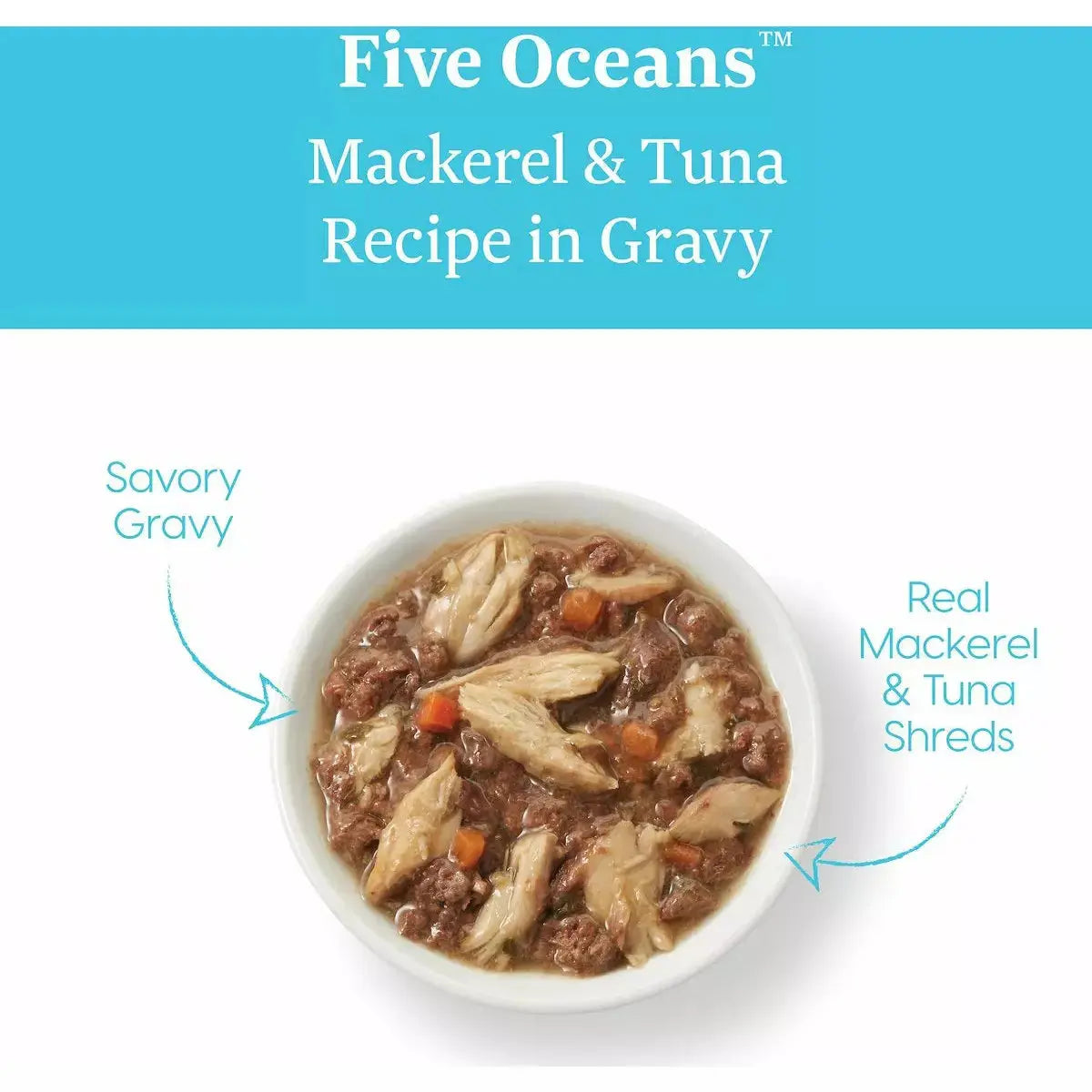 Solid Gold Five Oceans Grain Free Mackerel & Tuna Recipe in Gravy Cat Food Solid Gold