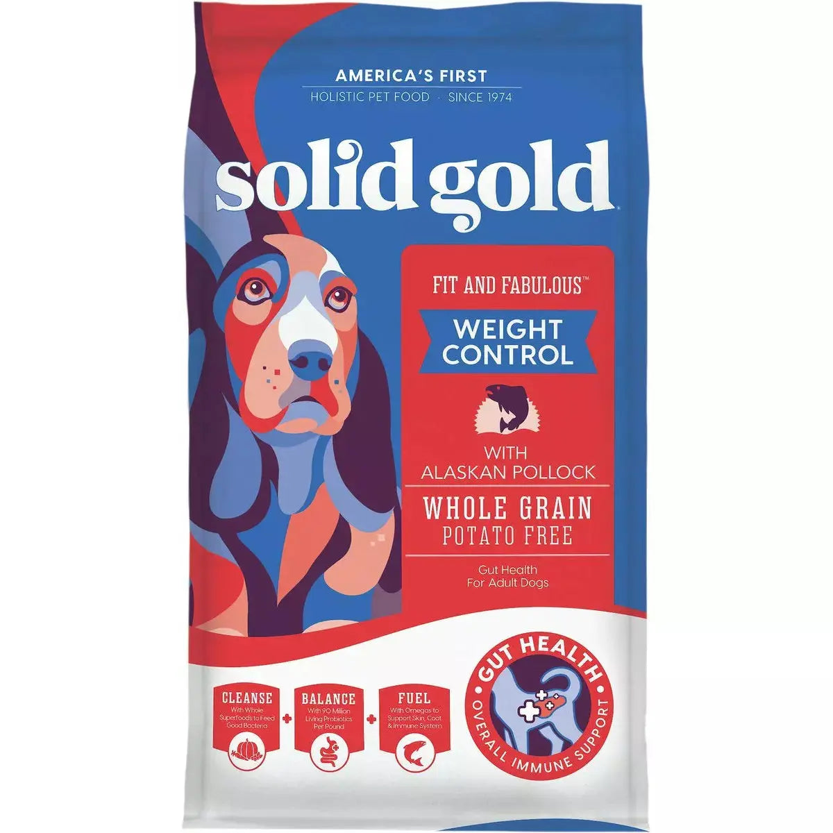 Solid Gold® Fit and Fabulous Potato Free Fresh Caught Alaskan Pollock Weight Control Dog Food Solid Gold