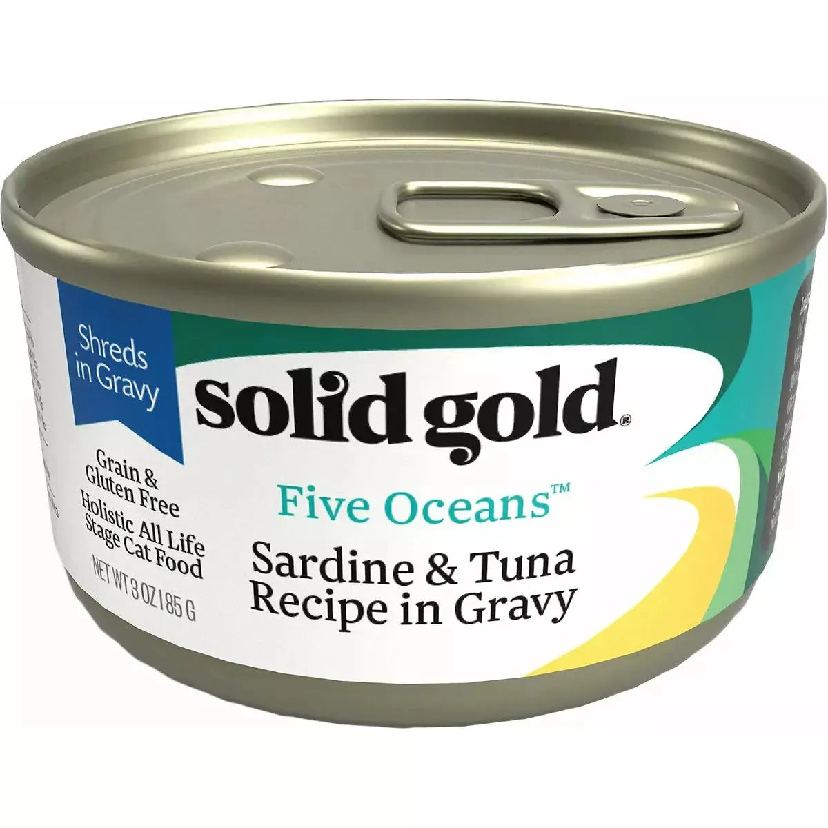 Solid Gold® Five Oceans Grain Free Sardine & Tuna Recipe in Gravy Cat Food Solid Gold