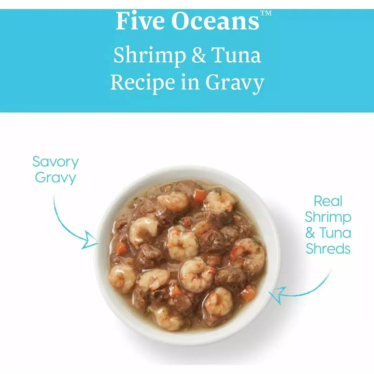 Solid Gold® Five Oceans Grain Free Shrimp & Tuna Recipe in Gravy Cat Food Solid Gold