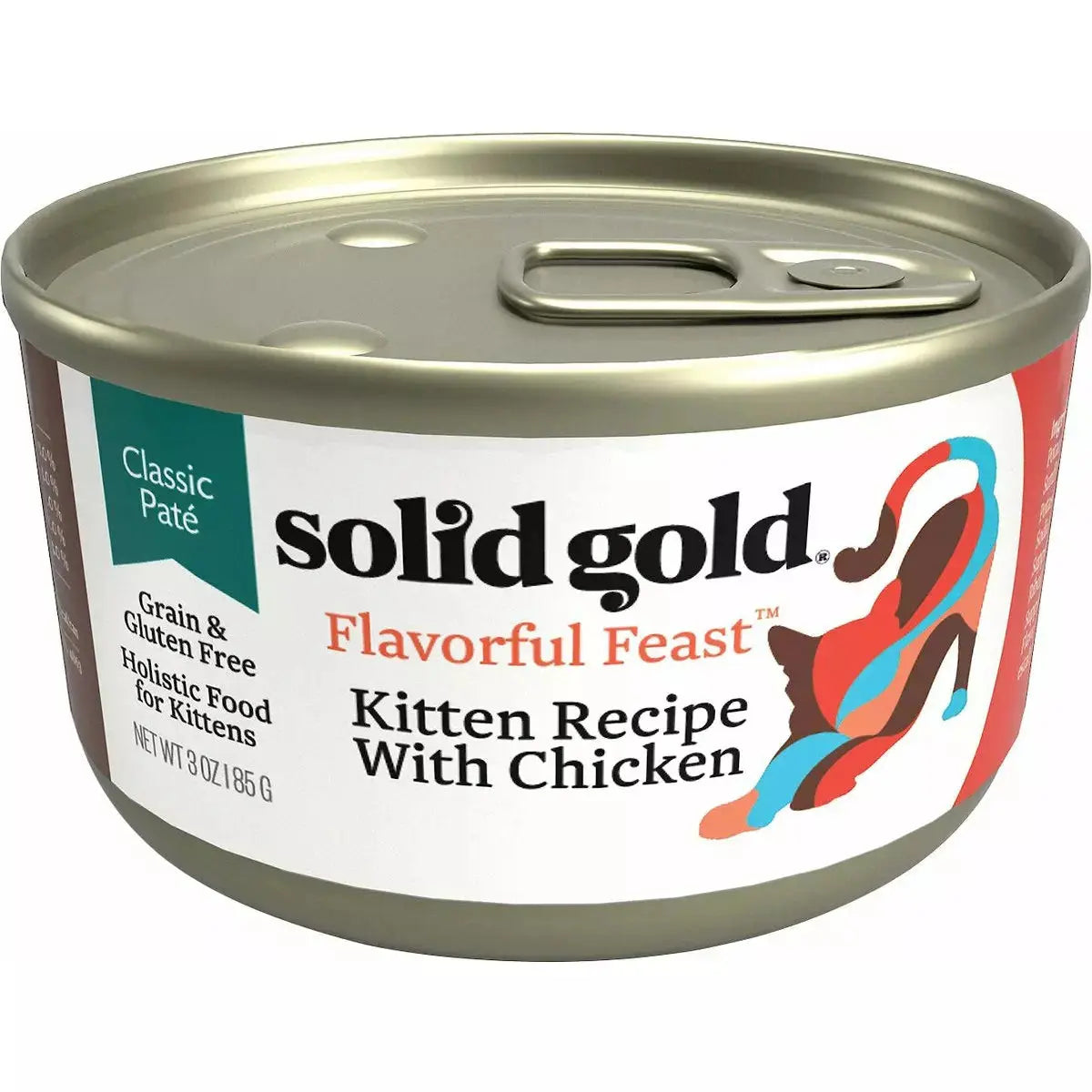 Solid Gold® Flavorful Feast Grain Free Kitten Recipe with Chicken Cat Food 3oz case of 24 Solid Gold