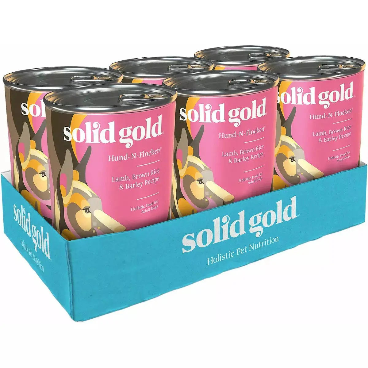 Solid Gold® Hund-N-Flocken Lamb Brown Rice & Barley Recipe Adult Dog Food 13.2 Oz x 6 Count Solid Gold