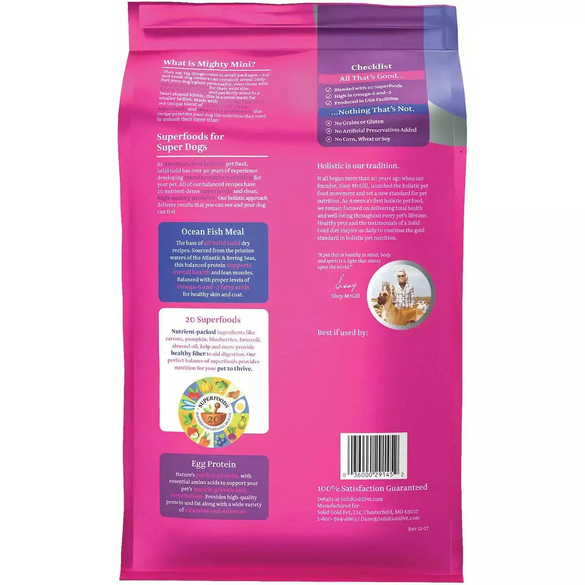 Solid Gold® Mighty Mini Grain Free Beef, Sweet Potato & Apple Recipe Toy & Small Breed Dog Food Solid Gold