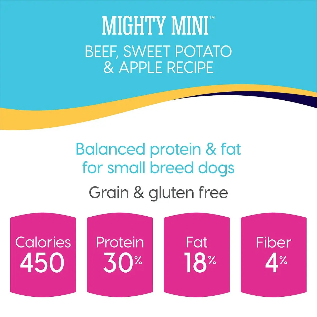 Solid Gold® Mighty Mini Grain Free Beef, Sweet Potato & Apple Recipe Toy & Small Breed Dog Food Solid Gold