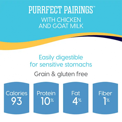 Solid Gold® Purrfect Pairings Grain Free Savory Mousse with Chicken & Goat Milk Cat Food 2.75 Oz case of 18 Solid Gold