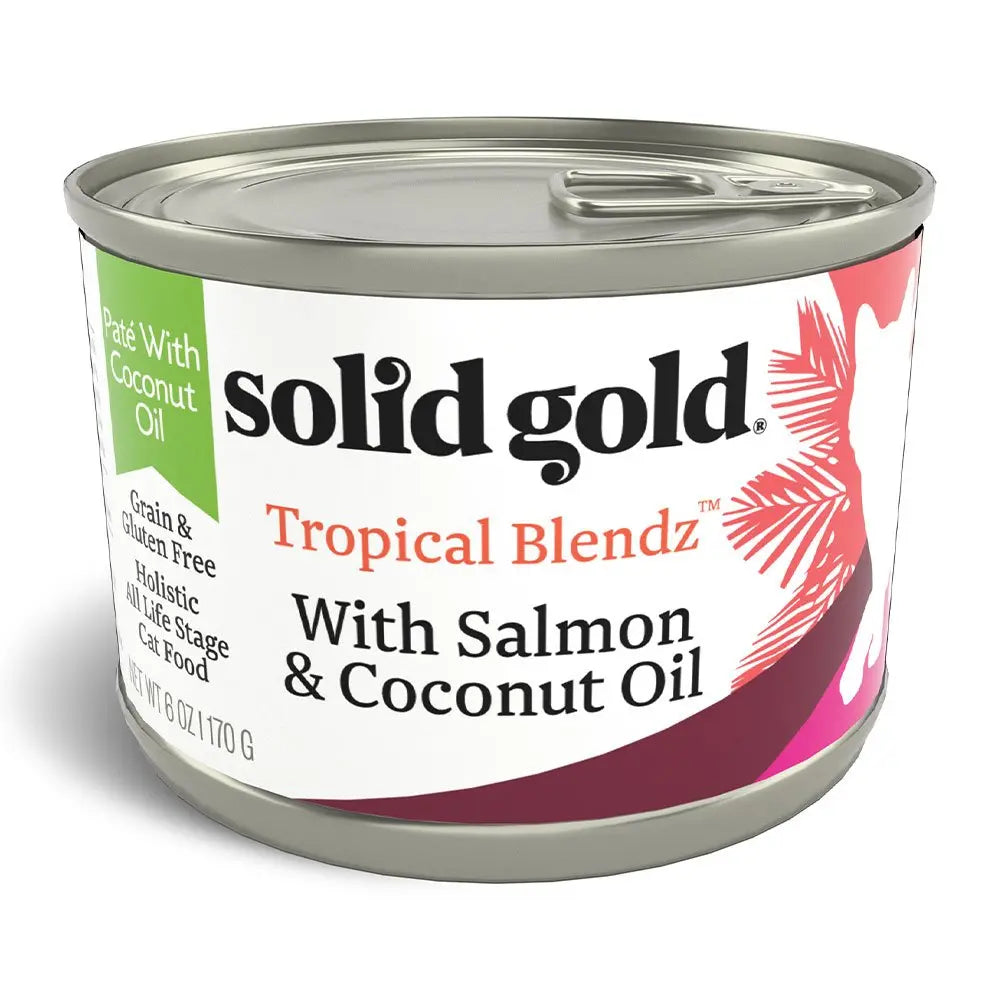 Solid Gold® Tropical Blendz Grain Free Salmon & Coconut Oil Pate Cat Food Solid Gold