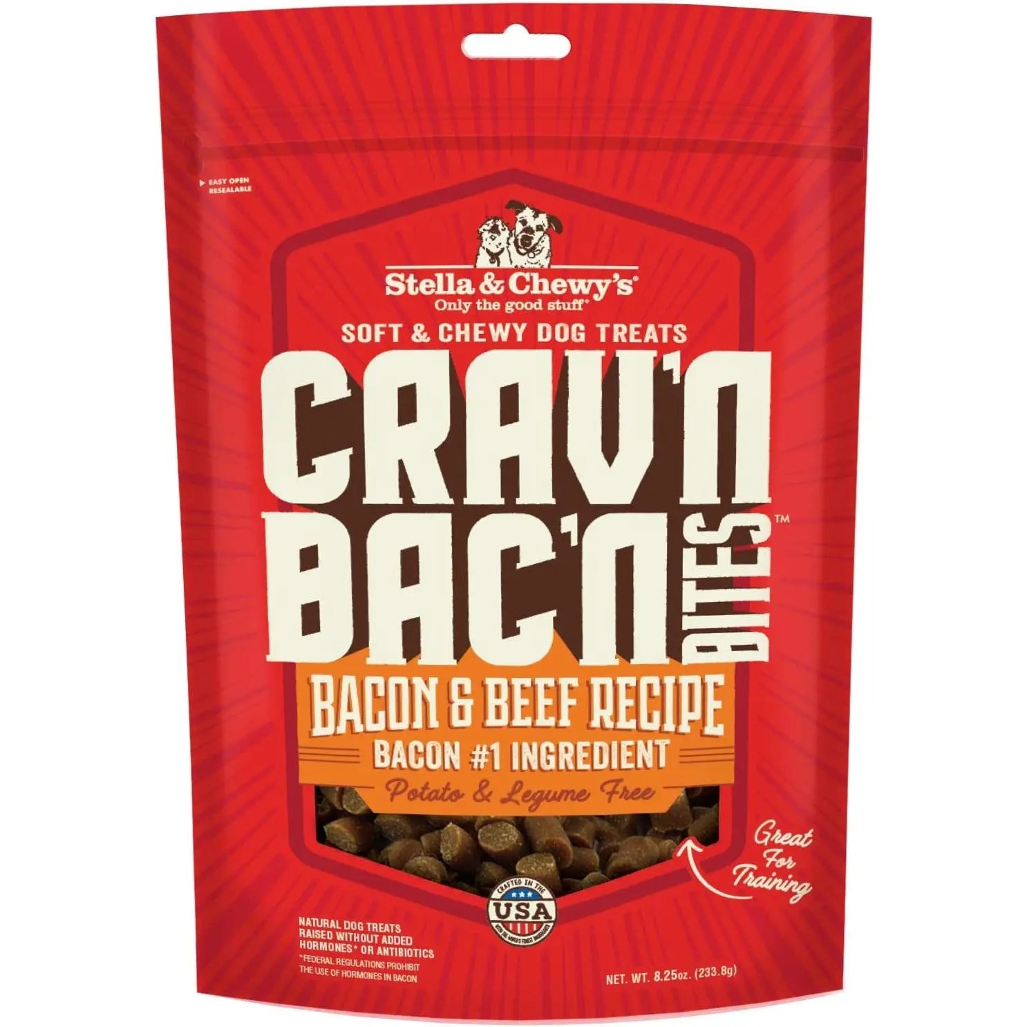 Stella & Chewys Dog Crav'N Bacon Bites Beef 8.25Oz Stella & Chewy's