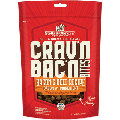 Stella & Chewys Dog Crav'N Bacon Bites Beef 8.25Oz Stella & Chewy's