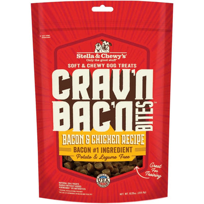 Stella & Chewys Dog Crav'N Bacon Bites Chicken 8.25Oz Stella & Chewy's