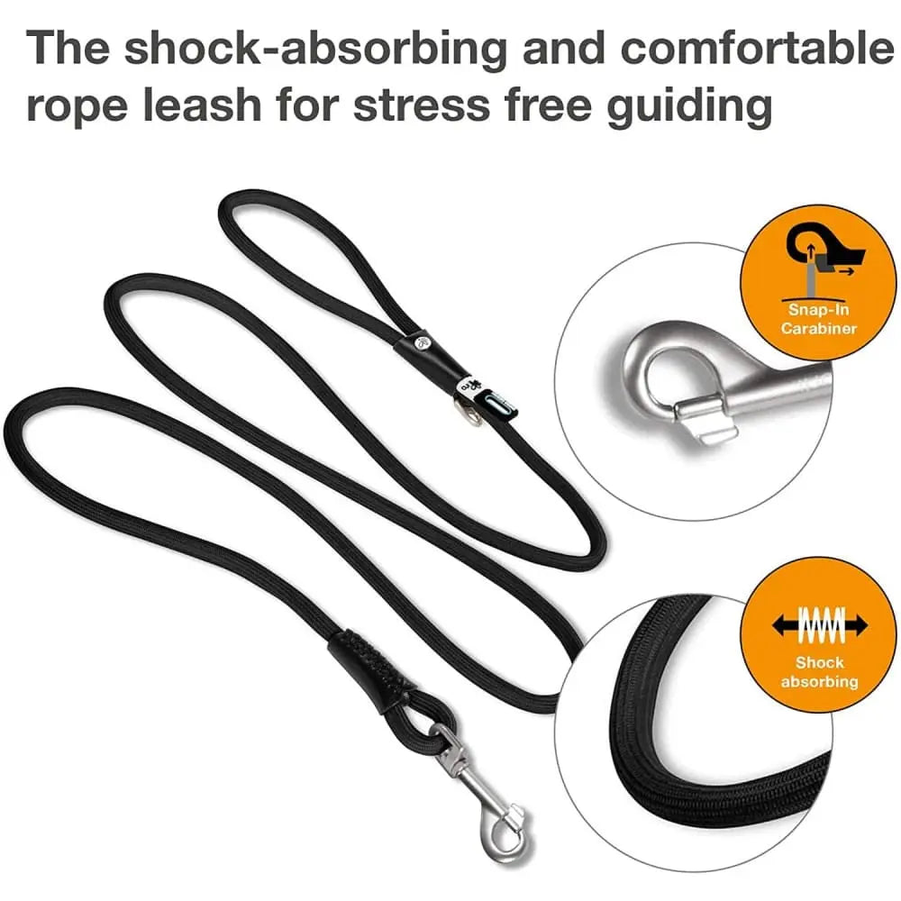 Stretch Comfort Leash Cord Lead Dog Training Leash Heavy Duty Puppy Rope Curli