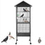 Talis 61 Large Bird Cage with Roof and Lockable Casters Stainless Steel BirdCage for Parrots, Talis Us Bird