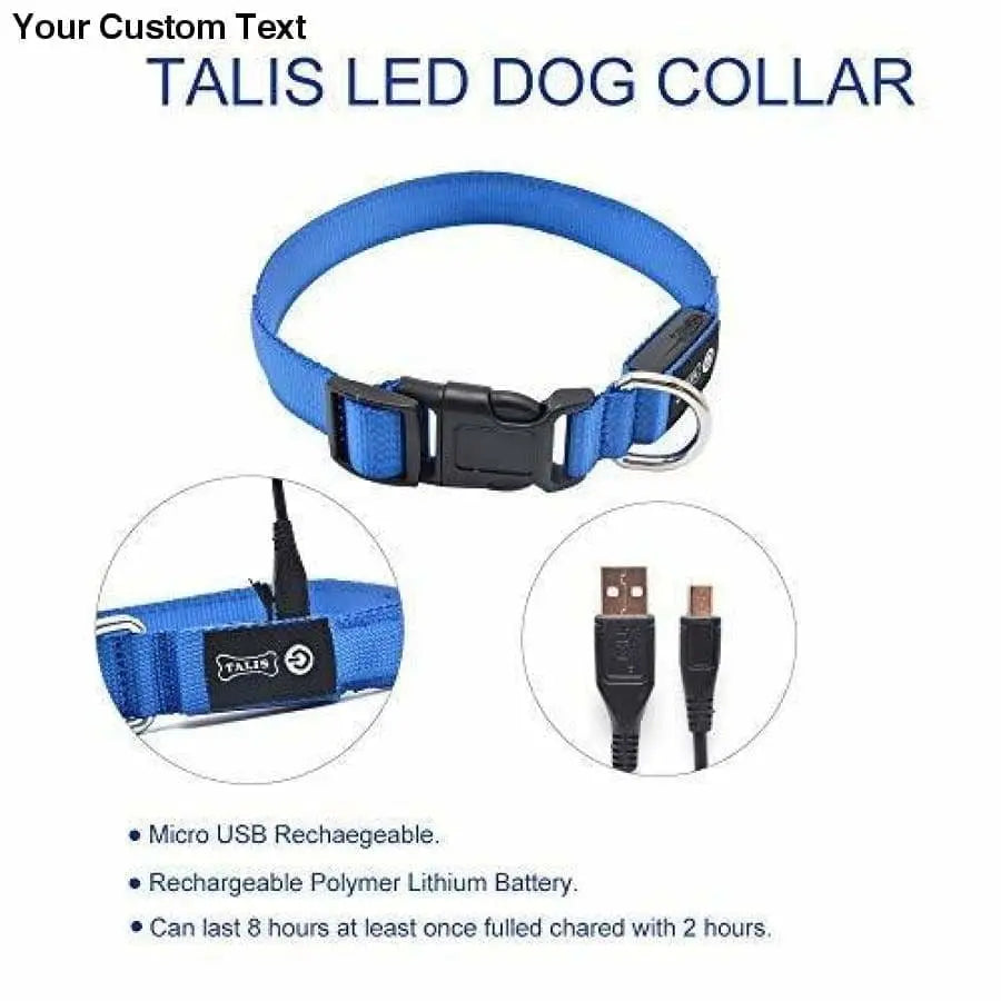 Talis LED Light-Up Dog Collar (Micro-USB) Talis Us