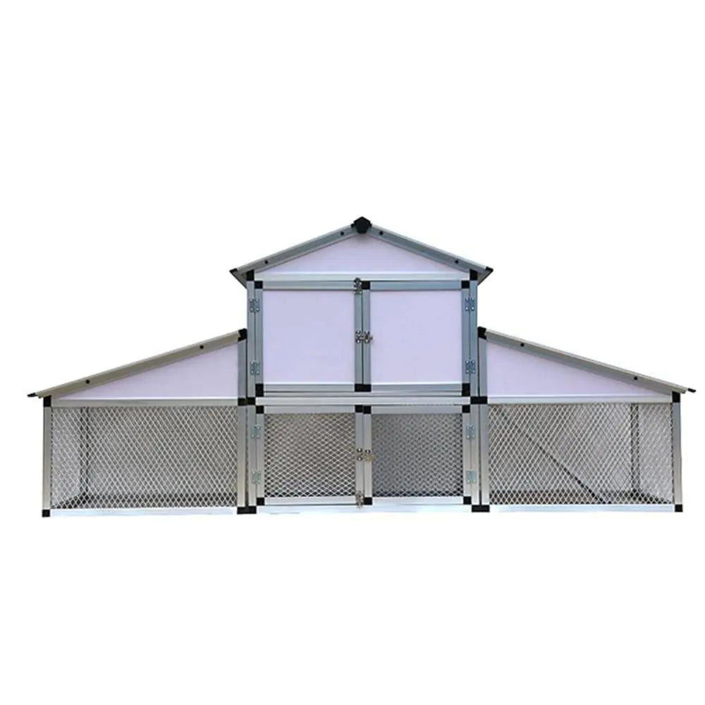 Talis New Large Metal Chicken Coop Walk-in Poultry Cage Chicken Run House for Outdoor Farm Heavy Talis Us