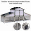 Talis New Large Metal Chicken Coop Walk-in Poultry Cage Chicken Run House for Outdoor Farm Heavy Talis Us