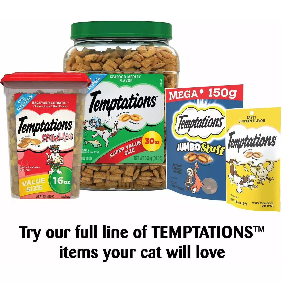 Temptations Creamy Dairy Flavor Cat Treats Temptations