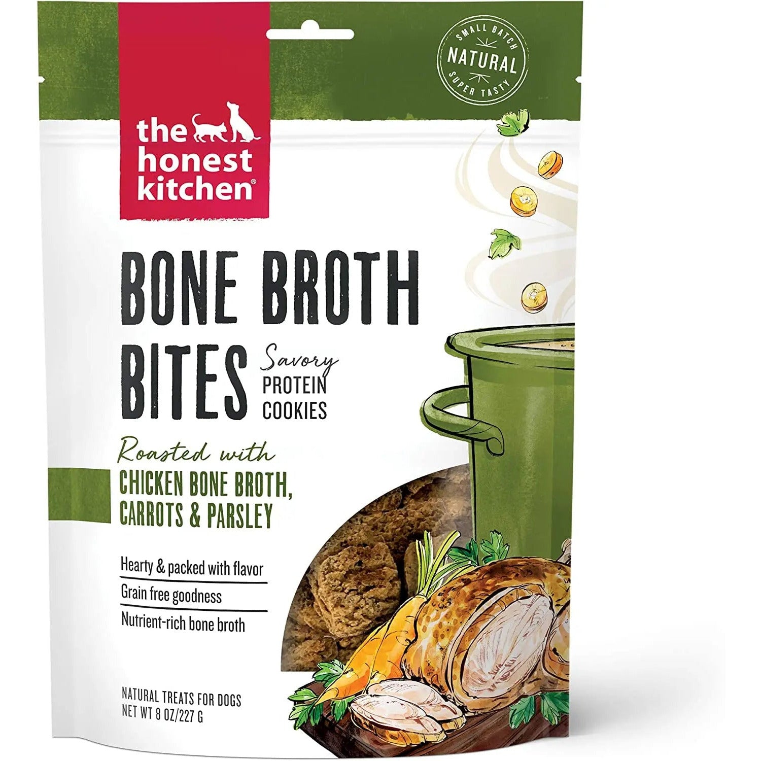 The Honest Kitchen Bone Broth Bites Dog Treats 8oz The Honest Kitchen