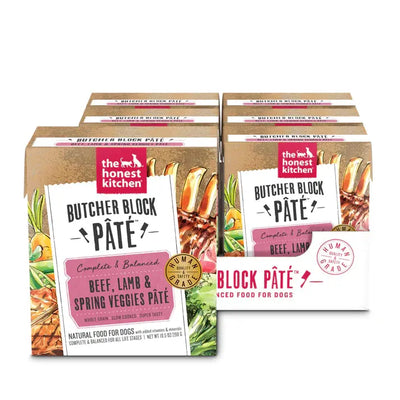 The Honest Kitchen Butcher Block Pate: Beef, Lamb & Spring Veggies Pate Wet Dog Food 6/10.5oz The Honest Kitchen