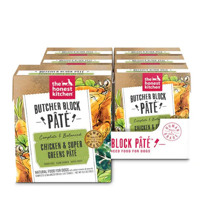 The Honest Kitchen Butcher Block Pate: Chicken & Super Greens Pate Wet Dog Food 6/10.5oz The Honest Kitchen