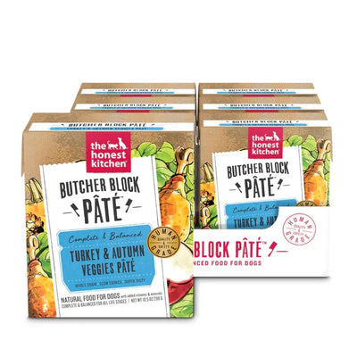 The Honest Kitchen Butcher Block Pate: Turkey & Autumn Veggies Pate Wet Dog Food 6/10.5oz The Honest Kitchen