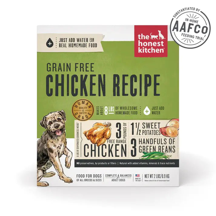 The Honest Kitchen Dehydrated Grain Free Chicken Recipe Dog Food The Honest Kitchen