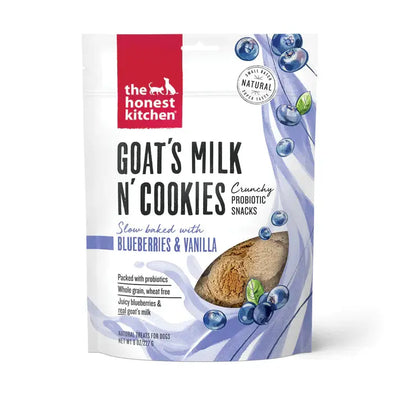 The Honest Kitchen Goat's Milk N' Cookies: Slow Baked with Blueberries & Vanilla Dog Treats 8oz The Honest Kitchen