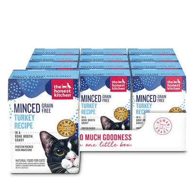 The Honest Kitchen Grain Free Minced Turkey in Bone Broth Gravy Wet Cat Food The Honest Kitchen