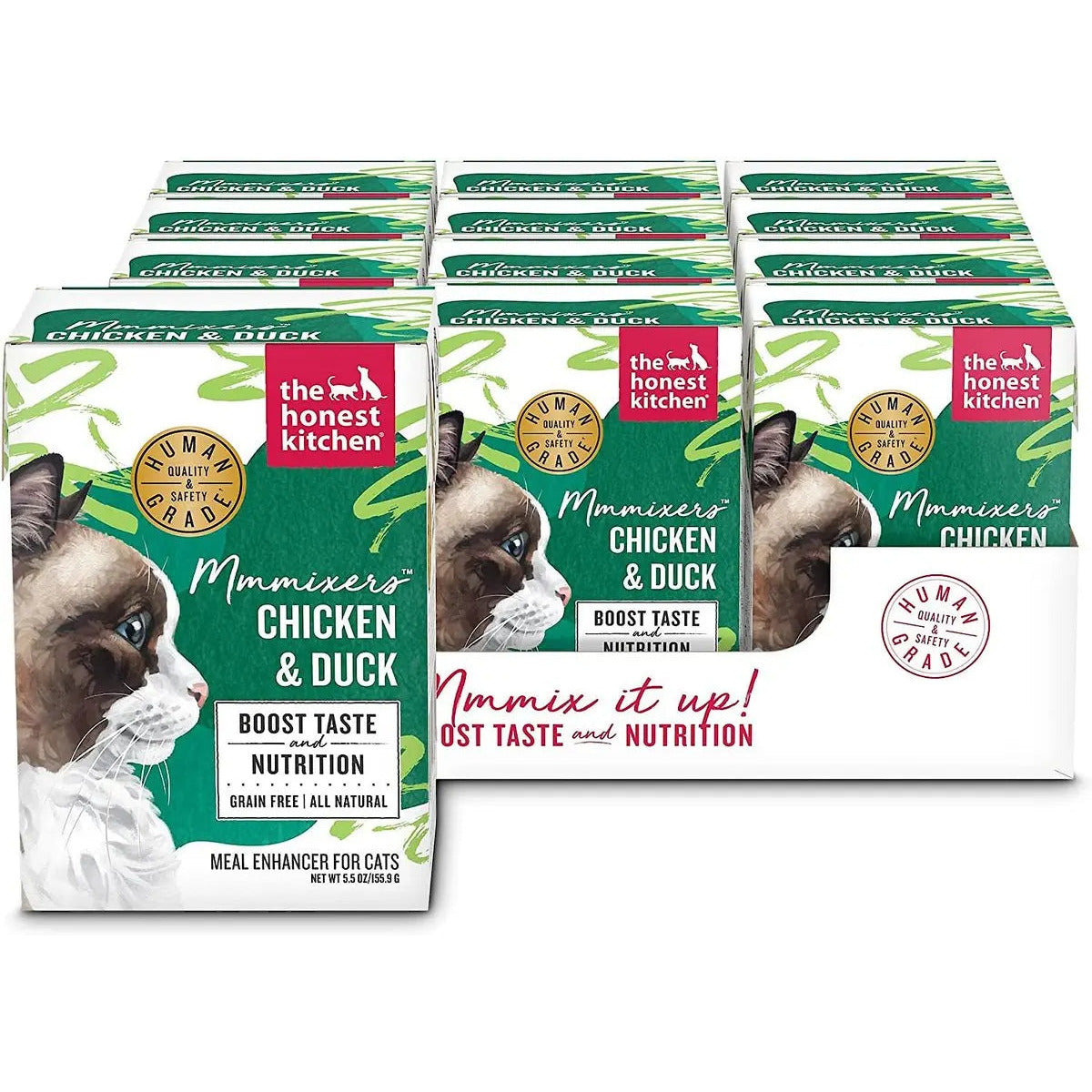 The Honest Kitchen Mmmixers Human Grade Chicken & Duck Cat Food Toppers 12/5.5oz The Honest Kitchen