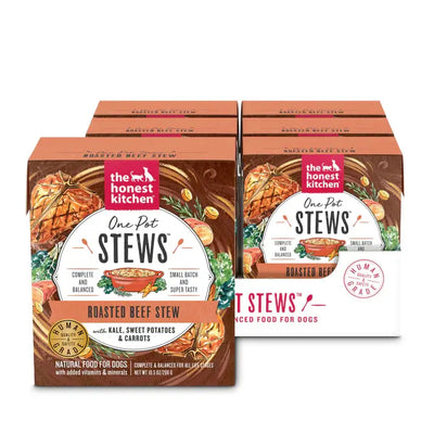 The Honest Kitchen One Pot Stews: Roasted Beef Stew with Kale, Sweet Potatoes & Carrots Wet Dog Food 6/10.5oz The Honest Kitchen