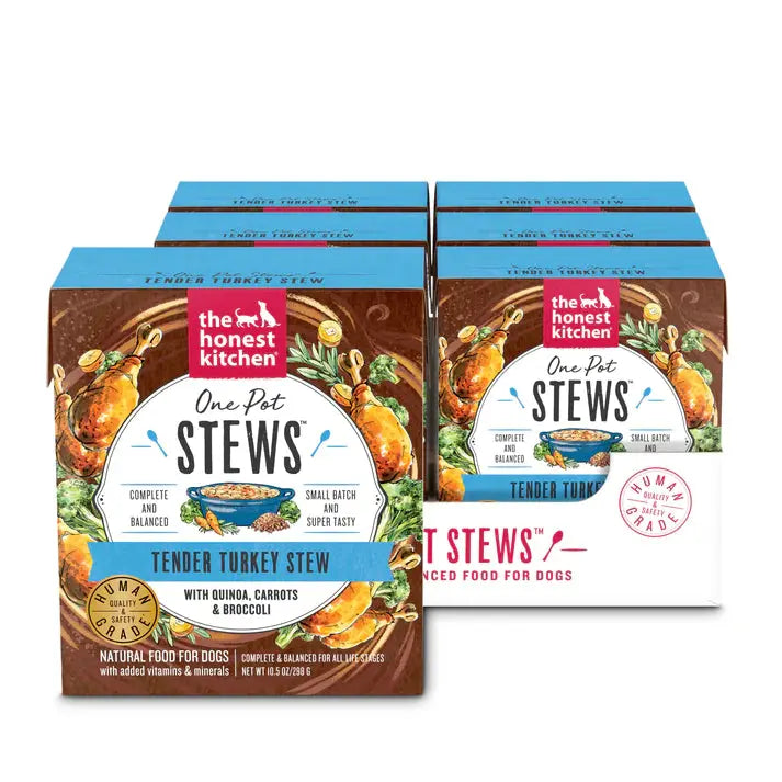 The Honest Kitchen One Pot Stews: Tender Turkey Stew with Quinoa, Carrots & Broccoli Wet Dog Food  6/10.5oz The Honest Kitchen